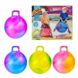Hüpfball mit Griff 45 cm bunt