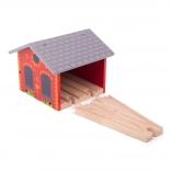 Ziegel-Depot für zwei Züge BIGJIGS RAIL