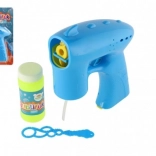 Blaue Seifenblasen-Pistole mit Füllung, 13 cm