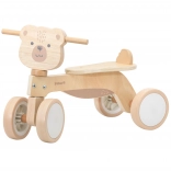 Holzlauflernrad POLARB Bär mit leisen Rädern
