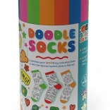 Kreativset Socken zum Ausmalen in der Tube