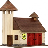 Holz-Klebebausatz HOBBY KITS – Feuerwehrhaus 1:32