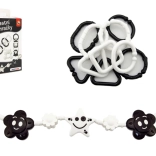 Kontrast-Set Spielzeug für Babys – Rasseln, Beißring und Hängekette für den Kinderwagen