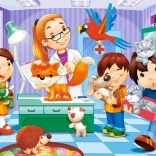 Puzzle 60 Teile In der Tierklinik