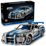 Technic Nissan Skyline GT‑R (R34) aus dem Film FAST & FURIOUS – Drift‑Modell für Erwachsene