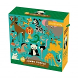 Mudpuppy Jumbo-Puzzle Tiere aus aller Welt, 25 Teile