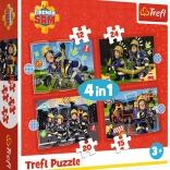 Puzzle Feuerwehrmann Sam 4-in-1 (12–24 Teile)