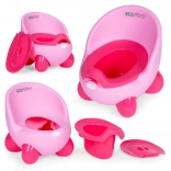 Kindertopf mit abnehmbarem Einsatz und rutschfesten Füßen in Rosa von ECOTOYS