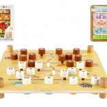 Holzlernlabyrinth 2-in-1 CLASSIC WORLD – Bauernhof und Alphabet, 30 × 30 cm