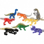 Set aus 8 Kunststoff-Dinosauriern, 14–17 cm, im Beutel