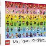 Puzzle LEGO Regenbogen-Minifiguren 1000 Teile