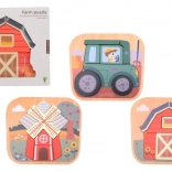 Holzpuzzle Bauernhof Jouéco