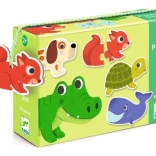 Djeco Puzzle Tiere 10x2 Teile