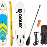 aufblasbares Paddleboard ENERO 320 × 76 × 15 cm – gelb-blau-weiß SUP-Set