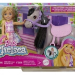 Barbie Chelsea auf dem Pony – Reit-Spielset mit Helm