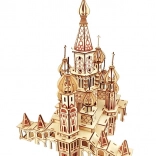 Woodcraft Holz-3D-Puzzle Basilius-Kathedrale – natur