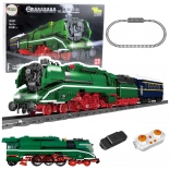 Konstruktions-Bausatz Dampflokomotive RC mit Sensor und Gleisen, 2348 Teile