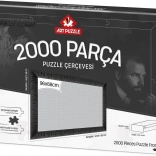 Schwarzer Puzzlerahmen 96x68 cm