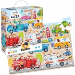 CzuCzu Moto Puzzle Autos – großes Puzzle für Kinder