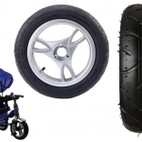 Vorderes Kunststoffrad mit aufblasbarem Gummireifen PRO600