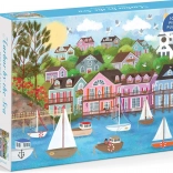 Galison Puzzle Hafen am Meer Joy Laforme 1000 Teile
