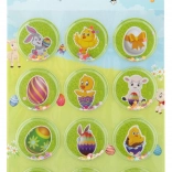 Osteraufkleber 3D glitzernd – Set mit 12 Stück