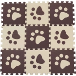 Schaumstoff-Bodenpuzzle – braune Pfoten
