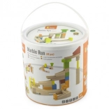 Holz-Kugelbahn Set 49 Stk im Eimer VIGA