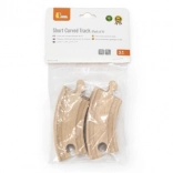 Kleine gebogene Holzschienen kompatibel mit Maxim - 4 Stück