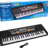 Elektronisches Kinderkeyboard mit 49 Tasten und Mikrofon, USB