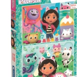 Puzzle 2×60 Teile Gabis zauberhaftes Häuschen