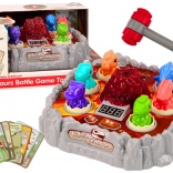 Geschicklichkeitsspiel Dinosaurier mit rauchendem Vulkan, Lichter und Geräusche