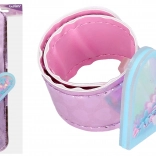 Armband Herz mit Glitzer 21,5 cm