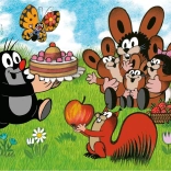 Dino Puzzle der kleine Maulwurf Geburtstag 24 Maxi Teile