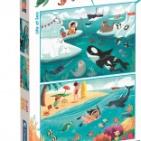 Clementoni Puzzle Leben im Meer 2x60 Teile