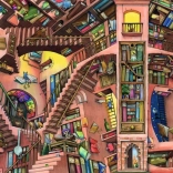 Puzzle Absurde Bibliothek 500 Teile