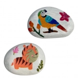 Arto Steine mit Serviettentechnik dekorieren