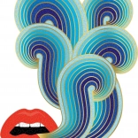 GALISON metallisches Formpuzzle JONATHAN ADLER – Lippen (750 Teile)