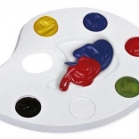 Kunststoff-Malerpalette für 6 Farben ASTRA