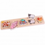 Bigjigs Baby Holzpuzzle Bauernhof