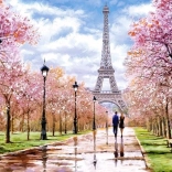 Puzzle mit 1000 Teilen – Romantischer Spaziergang in Paris