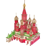 Holz-3D-Puzzle Basilius-Kathedrale bunt