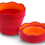 Wasserbecher Faber-Castell Clic&Go rot