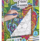 Grafix Malen nach Zahlen: Löwe, Leinwand auf Rahmen 30x40cm