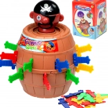 Geschicklichkeitsspiel Verrückter Pirat im Fass 9 × 9 × 12,5 cm