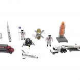 Set von Astronauten und Raumfahrzeugen