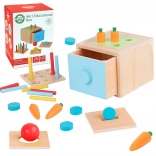 Woopie Green Holzpädagogisches Sortierspielzeug Montessori mit Schublade