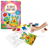 Sandbilder Fee, Blumen