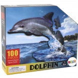 Puzzle mit 100 Teilen mit Delfin- und Meeresmotiv