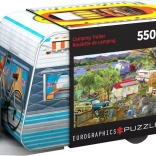 Puzzle in Blechdose Wohnwagen - 550 Teile